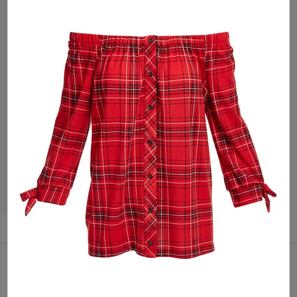 Plaid top